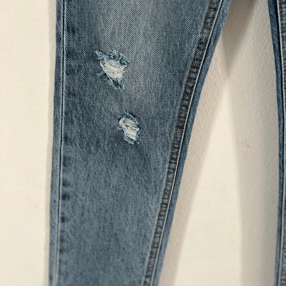 Size 10 girls blue jeans with adjustable waist. 7 For all mankind brand. - Picture 4 of 13